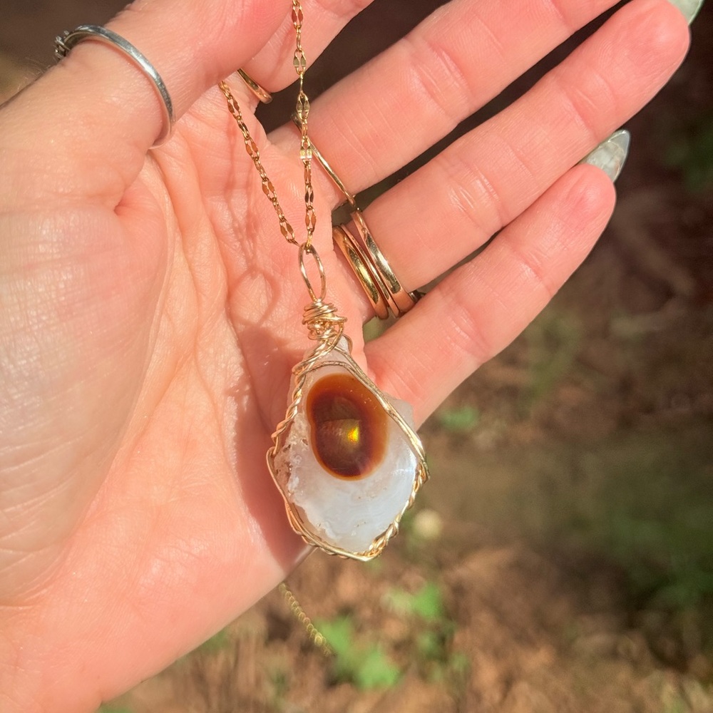 1 time find ✨Very rare fire opal statement necklace - Picture 5 of 7